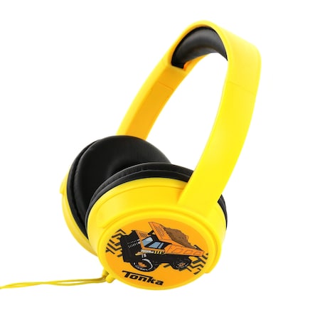 Hasbro Tonka Truck Over The Ear Wired Headphones in Yellow HP1-01161
