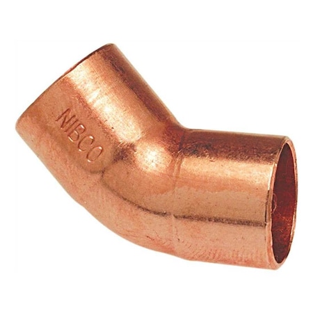 Nibco 5/8 in. Copper Pressure Cup x Cup 45 Degree Elbow Fitting I60658