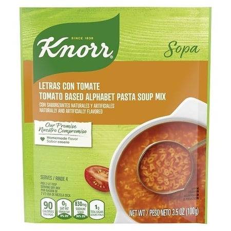 Knorr Professional Knorr Tomato Based Alphabet Pasta Soup, 3.5 Ounce, 12PK 71618
