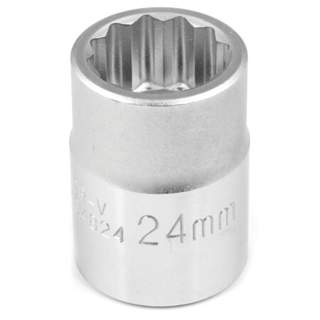 Performance Tool W34824 3/4" Drive 12-Point Standard Socket 24mm
