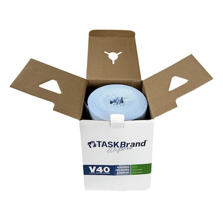 Sc Johnson Taskbrand V40 Centerpull Wipers Blue 10" x 12" N-V040CGB