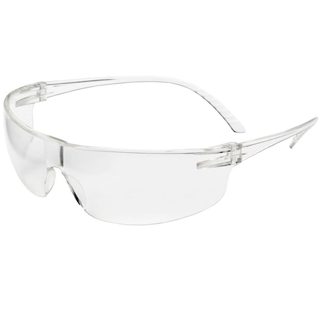 Uvex Rimless Safety Glasses with Clear Frame, Clear Lens with Anti-Scratch Coating and Hardcoat SVP200