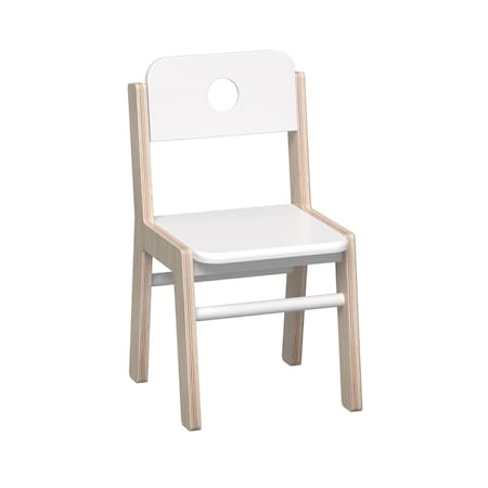 Beleduc By Playwell Illiana Chair Large - 13.4in Seat Height, Stackable Wood Chair 846162