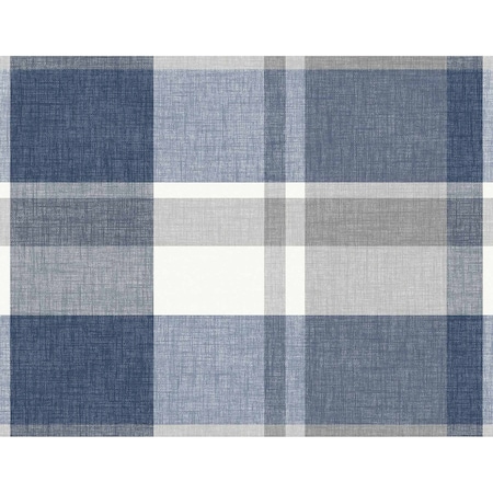 A-Street Prints Madaket Indigo Plaid Wallpaper 2927-81102