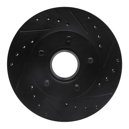 Dynamic Friction Co DFC Brake Rotor - Drilled and Slotted - Black 633-54111R