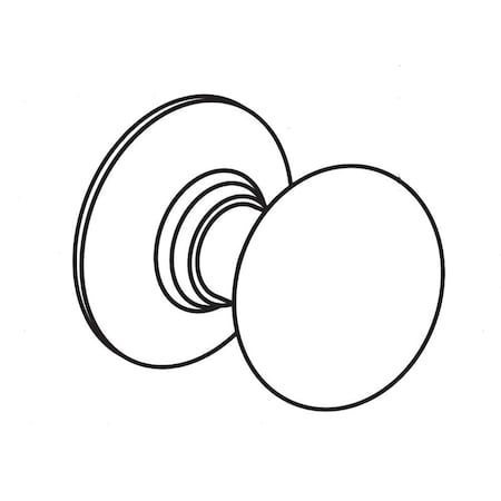 Arrow Lock Apartment, Front Door Mortise Lock, T Knob, A Rose, Bright Brass AM13 TA 3