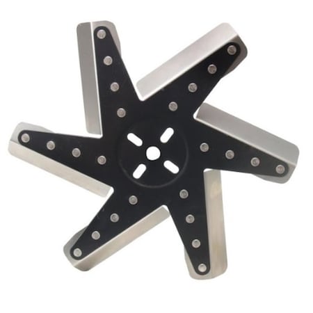 Derale 19113 0.25 in. High Performance Stainless Steel Standard Rotation Flex Fan D65-19113