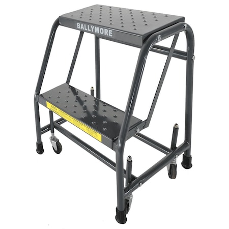 Ballymore Rolling Ladder, Steel, 19 in.H 218RSU