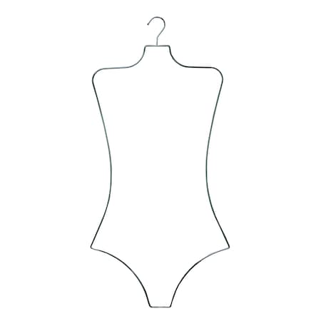 Nahanco 30in Chrome Wire Ladies Body Shape Swimwear/Bikini Hanger, 12PK BFWC12