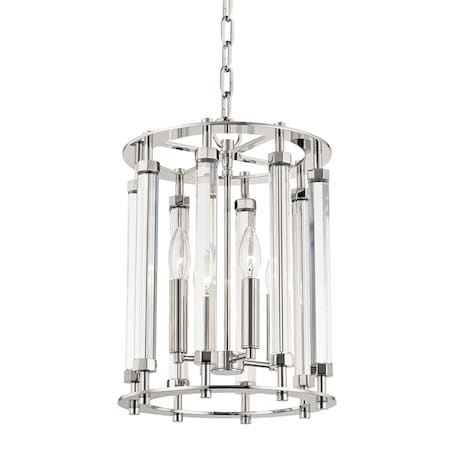 Hudson Valley Lighting Haddon 4 Light Lantern 12 In. Polished Nickel 2812-PN