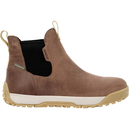Xtratuf Men's Waterproof Leather Ankle Deck Boot, Earth Brown, Size 10 XMABL900