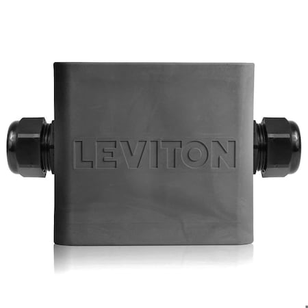 Leviton Portable Outlet Box Two-Gang Black 3200F-2E