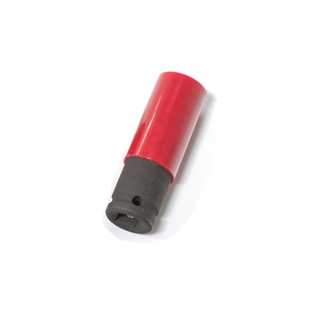 Genius Tools 1/2in Dr. 19mm Deep Impact Socket with Plastic Sleeve 448519W