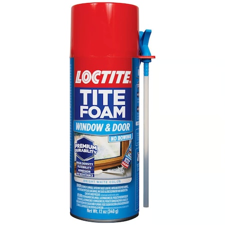 Loctite Tite Foam White Polyurethane Window and Door Foam Sealant 12oz, 12PK 2243625