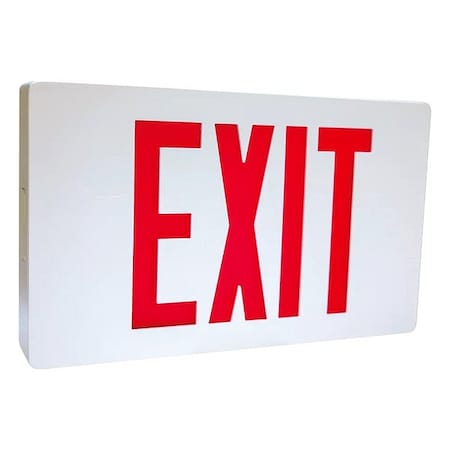 Sure-Lites Exit Sign, White, Single Sided CX61WH