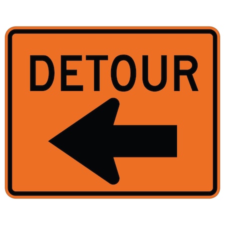 Sign Solutions Usa Traffic Sign, 30 in Width, Aluminum Sign, Horizontal Rectangle DUS10DFO3024M4-9L