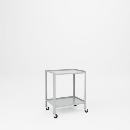 Pucel Utility Table with 3 Drawers, 3 in Casters, 20 in W x 28 in D x 31 in H, Black TU-2028-2-C3