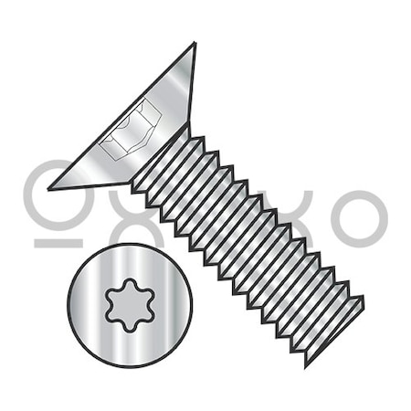 6-32X1/4 6 Lobe Flat 100 Degree Machine Screw Fully Threaded 18 8 Stainless Steel, 5000PK