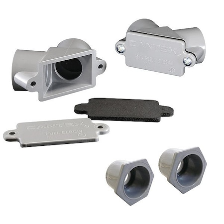 Cantex Conduit Outlet Body, 1 5/8 in H Overall GR5240102