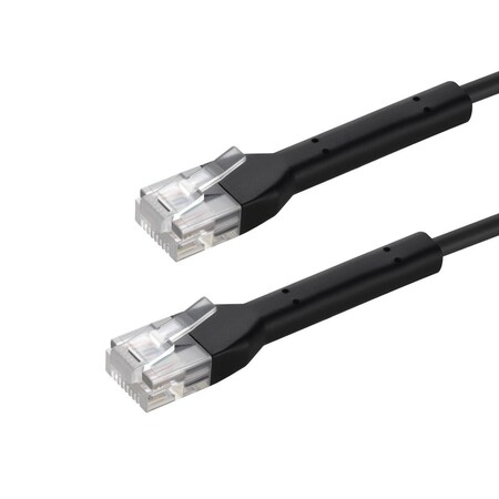 Monoprice Cat6A Ethernet Patch Cable - Bendable, UTP, 28AWG, 20ft, Black 48468