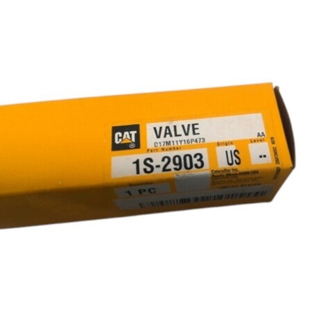 Caterpillar VALVE, CATERPILLAR OEM 1S2903 1S2903