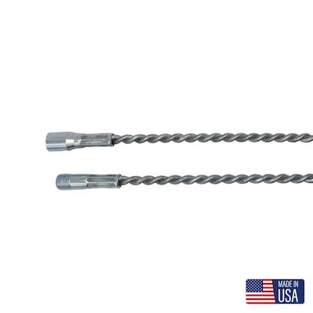 Schaefer Brush Twisted Steel Extension Handle, 4 ft. Oal 31438