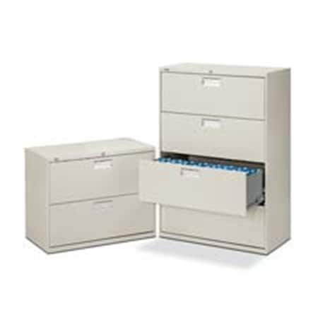 The Hon Co HON683LL 3 Drawer Lateral File WLock 36in.x19.25in.x40.88in. Putty H683.L.L