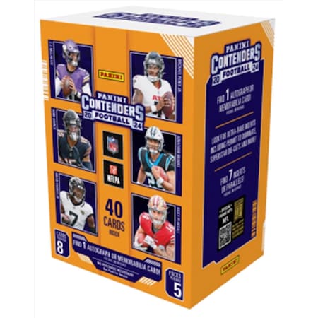 2024 Contenders Panini Football Blaster Box Trading Cards Multicolored 2-16991-20