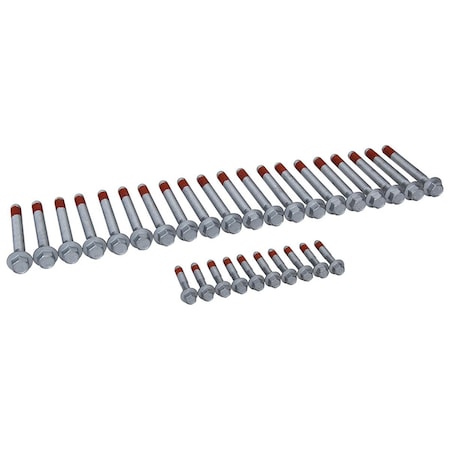 Powerhouse LS Head Bolt Set for 2004-2006 GM LS-Series III - Zinc Oxide PO3616049