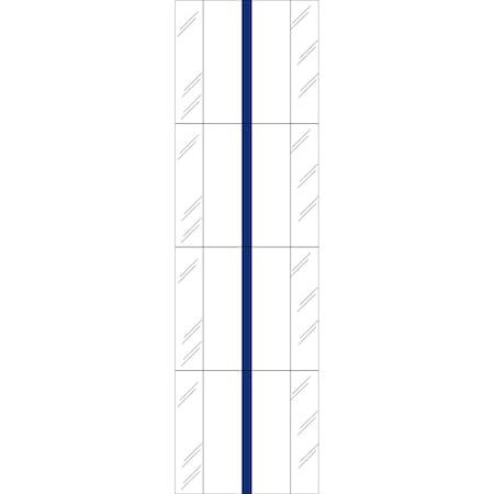 Tabbies 1-1/2" ERASABLE WRITE-ON INDEX TABS, BLUE, 1-1/2"W-1/2" TAB EXTENSION, 24 TABS/PACK, 10 PACKS/BOX, 10PK 58707