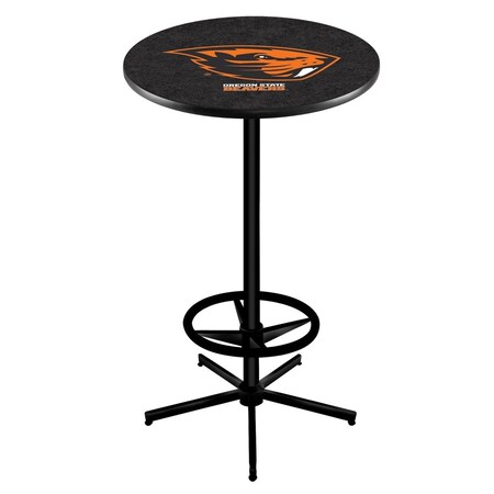Holland Bar Stool Co 42" Black Oregon State Pub Table L216B4236OregSt