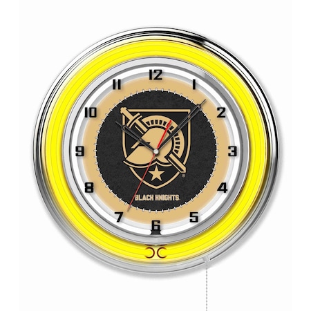 Holland Bar Stool Co US Military Academy Double Neon 19" Clock ARMY Clk19USMilA