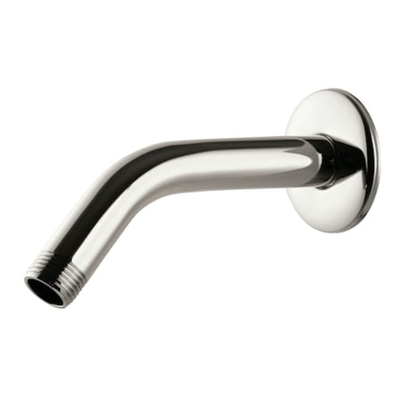 Kingston Brass 6" Shower Arm with Round Flange, Polished Nickel K206M6