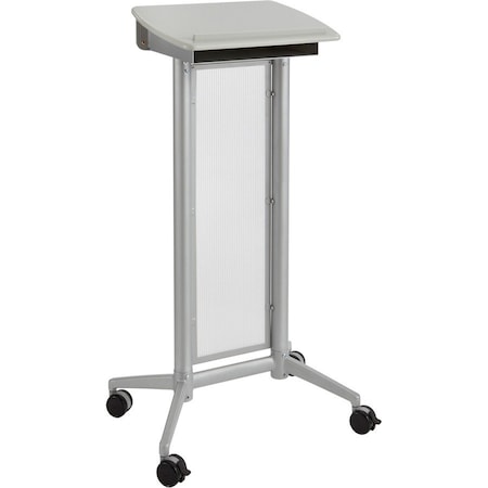 Safco Lectern, Steel/Polycarbonate, Gray 8912GR
