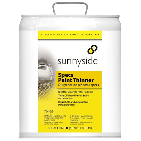 Sunnyside 5 Gal Sunnyside 704G5 Sunnyside Specs Paint Thinner 7569838
