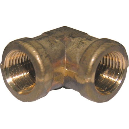 Westlake Pipe & Fittings 1/8'' FPTx1/8'' FPT 90 Deg. Brass Elbow, 1/4 Bend 17-9003