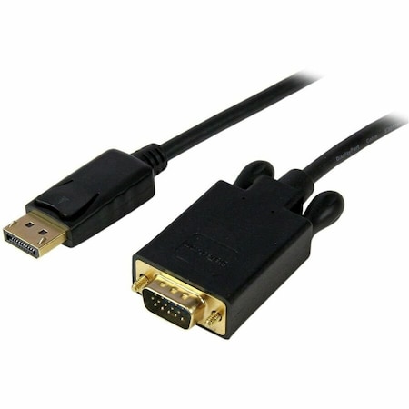 Startech.Com 6 FT DISPLAYPORT TO VGA ADAPTER CONVERTER CABLE - 6 FOOT DP TO VGA VIDEO CONVERT DP2VGAMM6B