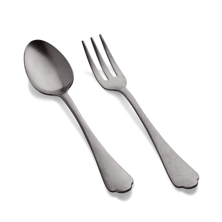 Mepra Dolce Vita Pewter Black Gold Serving Set - 2 Pcs. 106422110PON