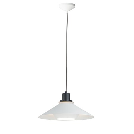 Maxim Oslo 15.75 1-Light Medium Pendant" 11412BKWT