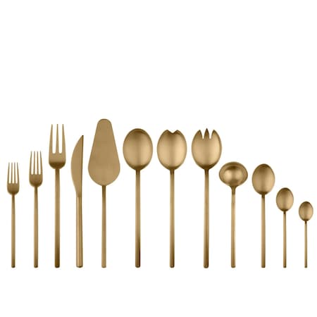 Mepra Due Flatware Set - 67 Pieces - Ice Gold 108022067