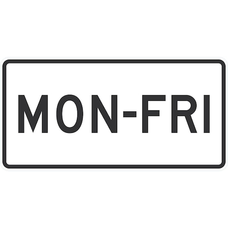 Lyle Mon-Fri, 24x10, Engineer Grade, White G-11479-EG_24x10