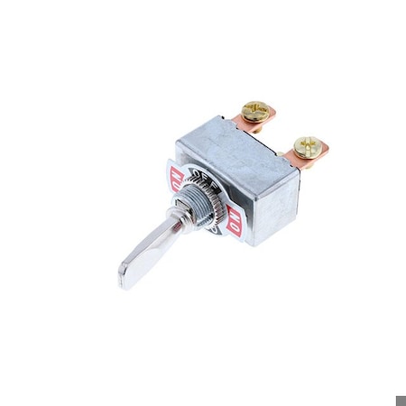 Switch Components Heavy Duty Toggle, 3P SPDT ON-OFF-ON, Nickel Plated TD2-1F-DC-3-H