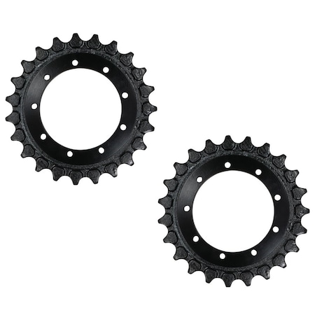Mytee Products Forged Track Sprocket Kubota RD118-14433 Track Loader 23 Teeth 9 Bolt Holes, 2PK MPSRT-RD118-14433x2