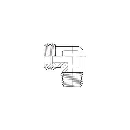 Adaptall 90 Degrees DIN X MALE BSPT ELBOW S30 1-1/4 in 5063S-30-20