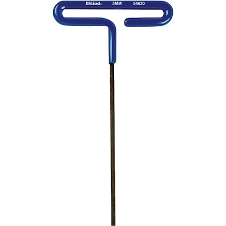 Eklind Metric 3 mm 6'' Cushion-Grip Series T-Handle Hex Key 54630