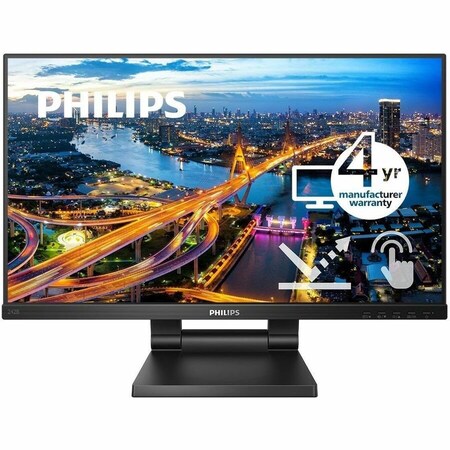 Tvp PHILIPS 242B1TC - 24 inch Touch Monitor, LED, FHD, VGA, DP, HDMI, 4 Year Manufacturer Warranty - 24" 242B1TC