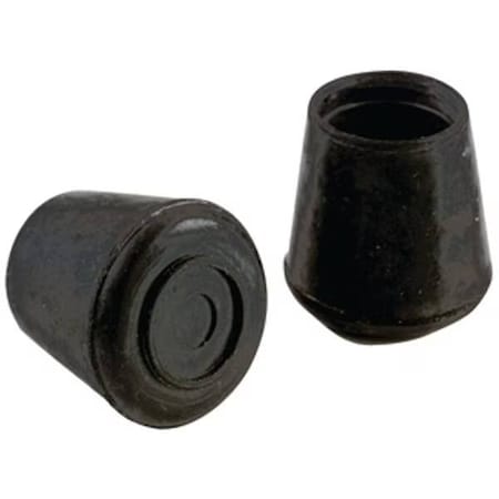 Sheppard Hardware 1 Inch Black Rubber Leg Tips, 48PK 9128