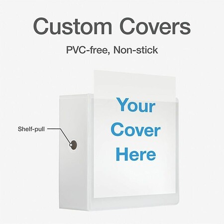 Cardinal EasyOpen Clearvue Slant DRing Binders, White CRD10350CB