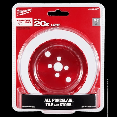 Milwaukee Tool Diamond Max Hole Saw 3-1/2 In 49-56-5678