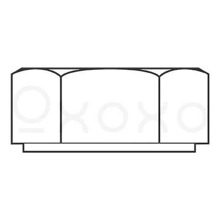Oxoxo 10-32 Hex Nut Nylon, 2500PK 337692